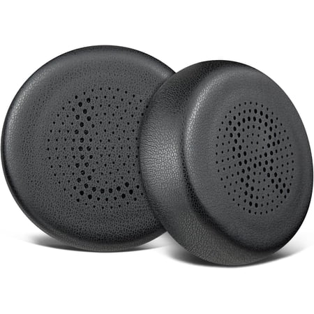 SOULWIT Earpads for JLab Go Lux ANC Wireless On-Ear Headphones, Replacement Ear Pads Cushions with Soft Protein Leather and High-Density Memory Foam - Black