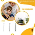 thumbnail image 4 of Bearachild Mini modelo de poste de luz, decoraciones para el hogar, luz LED de vía férrea, lámpara para escaleras, patios, accesorios de diseño, Artesanía Verde (luz cálida) Bearachild HA064663-06, 4 of 6
