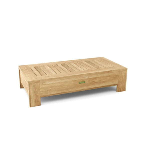 Anderson Teak DS-525 Madera Rectangular Coffee Table, Natural Smooth Well Sanded