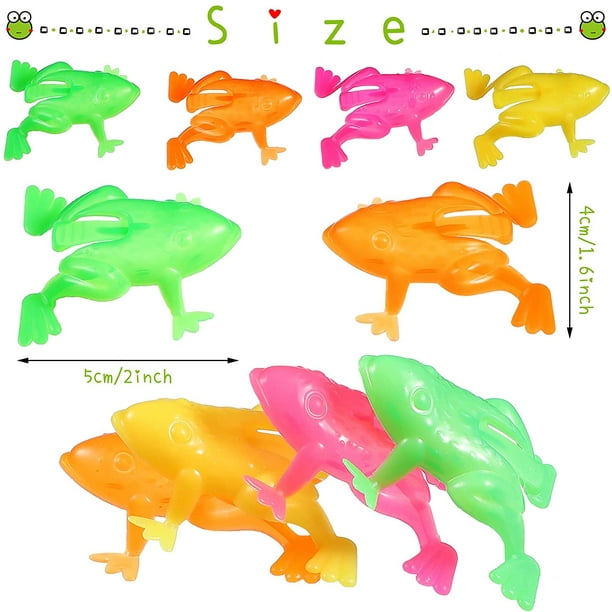 12 Pieces Mini Frog Figures Toys Plastic Lifelike Animal Model Gag