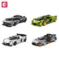 thumbnail image 2 of Bloques de construcción de coches deportivos de velocidad SEMBO, modelos de vehículos de carreras MOC, juego de construcción de coches, juguetes para niños, regalo de vacaciones, 2 of 5