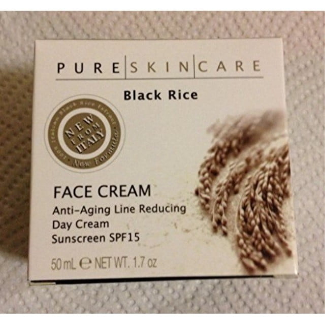 Pure Skin Care, Black Rice Face Cream Antiaging Line Reduction Day