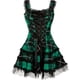 thumbnail image 4 of Minivestido gótico Bandage a cuadros para mujer, vestidos de corte en A con adorno de encaje estético Grunge, minivestido Punk ceñido al cuerpo, ropa de fiesta Sexy-AM, 4 of 5