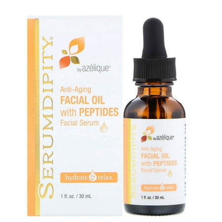 Azelique  Serumdipity  Anti-Aging Facial Oil with Peptides  Facial Serum  1 fl oz  30 (Best Peptides For Wrinkles)