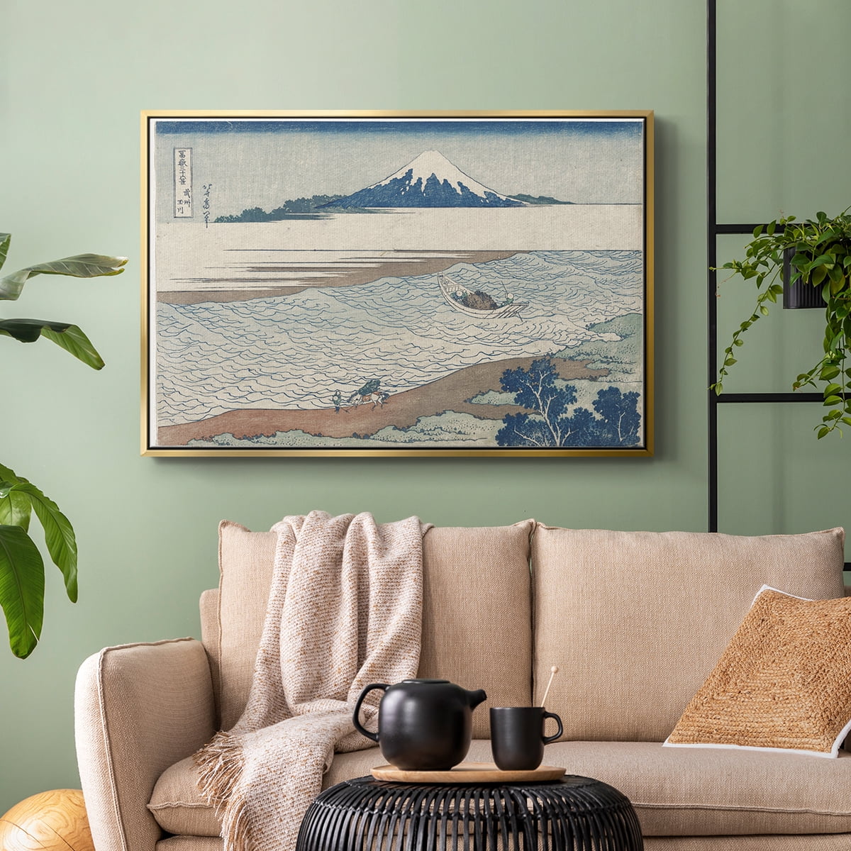 Vintage Landscape-CXXX By Wexford Home Framed in Gold Wood Gallery Wrapped Canvas 17 in. x 25 in.
