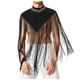 thumbnail image 1 of Men's Spring And Summer Casual Solid Color Stitching Irregular Sleeveless Cape Sexy High Neck Tassel Vest Men's VestS, 1 of 4