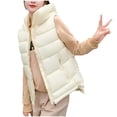 thumbnail image 2 of Dwaogom Women's Cotton Women's Short Fashion Style Hooded Versatile Jacket Tan Coat Casual Long Sleeve Button Up Shacket Coats, 2 of 6