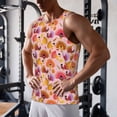 thumbnail image 5 of Balery Happy Thanksgiving Turkey Pattern Men's Workout Tank Top Gym Muscle Tee Fitness Bodybuilding Sleeveless T Shirt Quick Dry Fit Muscle Tank Top Slim-Fit Tank-Large, 5 of 7