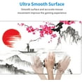 thumbnail image 5 of Japanese Landscape Cherry Blossom Gaming Mouse Pad XL, Non Slip Rubber Base Mousepad, Stitched Edges Desk Pad, Extended Large Mice Pad,31.5 X 11.8 Inch, 5 of 6