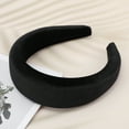 thumbnail image 6 of Unique Bargains 1 Pc Simple Pure Color Headbands for Women Black, 6 of 6