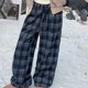 thumbnail image 4 of Pantalones largos a cuadros para niños y niñas, pantalones sanitarios cálidos para niños y pantalones casuales gruesos para niños grandes, pantalones de algodón para niños, 4 of 8