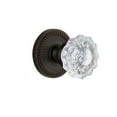 thumbnail image 6 of Grandeur Newver_Prv_234 Newport Solid Brass Rose Privacy Door Knob Set - Nickel, 6 of 7