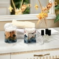 thumbnail image 4 of Yayeee 2 Pack Qtip Holder Bathroom Cotton Swab Canister with Lid Clear Dispenser Set, Art Mountains, 4 of 6