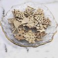 thumbnail image 5 of (50 Pieces/pack) 2.5cm Christmas Decoration Creative Cartoon Wooden Piece Retro Handmade DIY Small Gift Material, 5 of 5