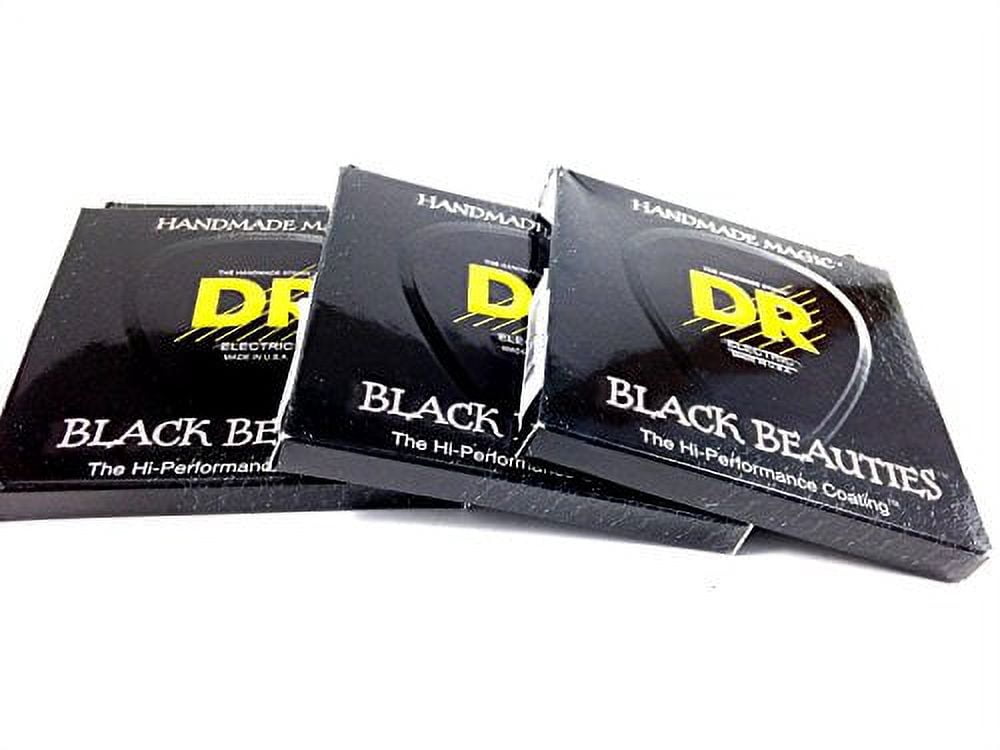 DR Guitar Strings Electric K3 Black Beauties High Performance 3 Packs 09-46