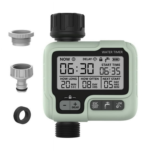nipocaio Garden Automatic Water Timer, Outdoor Watering Timer, Sprinkler Timer, 12.5cm