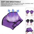 thumbnail image 4 of 1 Pair Swimming Gloves Swimming Training Gloves Help Upper Body Resistance Men Women Adults Children Purple, 4 of 5
