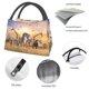 thumbnail image 4 of Fotbe Vintage Wildlife Protection Bolsa Térmica Portátil con Estampado, Bolsa de Entrega de Alimentos Aislada, Bolsa Reutilizable de Gran Capacidad para Comidas y Supermercado, 4 of 6