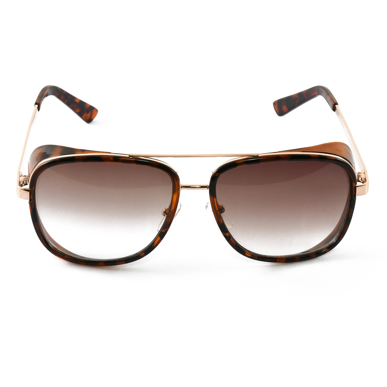 Solar X Eyewear UV 400 Aviator Sunglasses with Amber Lens Tortoise