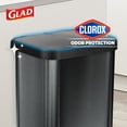 thumbnail image 3 of Open Box Glad Step Trash Can, Soft Close Lid Bin w/Odor Protection, 20 Gal, 3 of 12