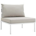 thumbnail image 5 of Modway Harmony 6 Piece Outdoor Patio Aluminum Sectional Sofa Set in White Beige, 5 of 7