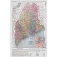 thumbnail image 3 of Monteith 10x14 Black Modern Framed Museum Art Print Titled - Maine - United States - Monteith 1882, 3 of 5