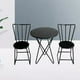 thumbnail image 5 of Juego de Sillas y Escritorio de Casa de Muñecas Sunnimix Mini Muebles Negro, 5 of 8