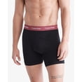 thumbnail image 2 of Calvin Klein Men's Cotton Stretch 3-Pack Boxer Brief, Black Bodies W/Grey Heather, Silver Birch, Raspberry Blush, Small, 2 of 6