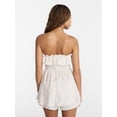 thumbnail image 3 of No Boundaries Strapless Ruffle Romper, Women's XXS-XXL, 3 of 5