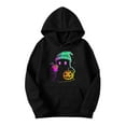 thumbnail image 3 of Women Tops Under $5 ! Yrmaups Sweatshirts for Women Funny Casual Long Sleeve Cute Spooky Graphic Print Hooded Shirts Fall Season Halloween Plus Size Hoodies Costume, 3 of 4