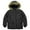 Black, variant on Boy's Winter Puffer Coat Quilted Winter Jacket with Faux Fur Hood Fashion Kids Warm Snow Coat Gift 4-14