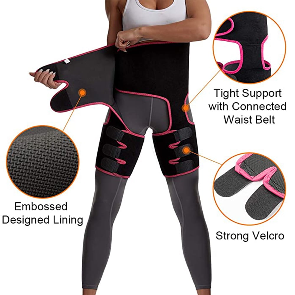 3 in 1 Thigh and Waist Trainer Plus Size Everyday Wear Fitness Exercise Butt Lifer Thigh Trimmer NAILGIL Waist and Thigh Trainer for Women Weight Loss with Adjustable High Waist Design