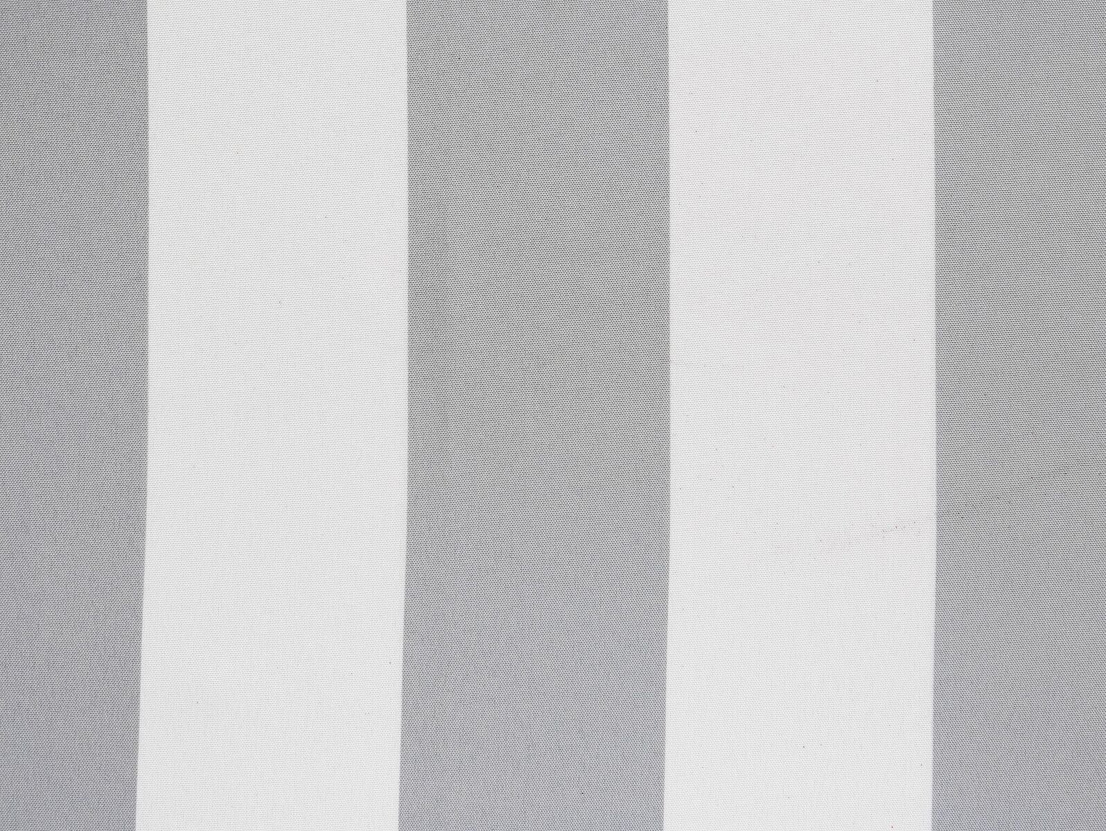 Sun Zero Valencia Cabana Stripe Indoor/Outdoor UV Protectant Room Darkening Grommet Curtain Panel, 54"x84", Gray