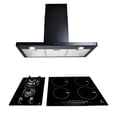 thumbnail image 1 of Tricombo para cocina Supra, Parrilla de inducción magnética, parrilla de gas y campana de pared SUPRA Tricombo Supra en color negro, 1 of 8