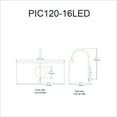thumbnail image 3 of Dainolite PIC120-16LED-PC Display & Exhibit 24W LED Picture Light - Polished Chrome, 3 of 3