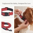 thumbnail image 6 of FastXmas Extended Reflective Dog Leash & Collar Set - 59" Long Lead & Adjustable Neck 11"-15.5" for Small Dogs Outdoor Walking,Red, 6 of 9