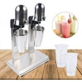 thumbnail image 6 of Double Head Milkshake Maker Machine, 560W Drink Mixer Milkshake Mixer with 2 Stainless Steel Cups,2-Speed Adjustable  Milkshake Machine for Malted Milk, Soft Ice Cream, 6 of 7