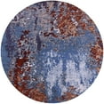 thumbnail image 1 of Ahgly Company Indoor Round Mid-Century Modern Plum Purple Purple Oriental Area Rugs, 7' Round, 1 of 6