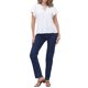 thumbnail image 2 of Blusa de manga corta con volantes para mujer INSPIRE CHIC, con ojales y cuello con cordón, tops casuales L blanca, 2 of 6