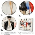 thumbnail image 3 of Designart "Stylish Woman Walk II" Fashion Floater Framed Canvas Wall Art, 3 of 7