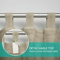 thumbnail image 6 of Exclusive Home Curtains Miami Semi-Sheer Indoor/Outdoor Tab Top Curtain Panel Pair, 54x84, Taupe, 6 of 7