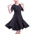 thumbnail image 3 of YM YOUMU Girls Latin Dance Dress Short Sleeve for Ballroom Salsa Practice, 3 of 3