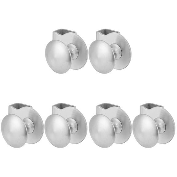 3 Pieces Glass Clip Handle Bar Three Door Handles Frameless Shower Silver