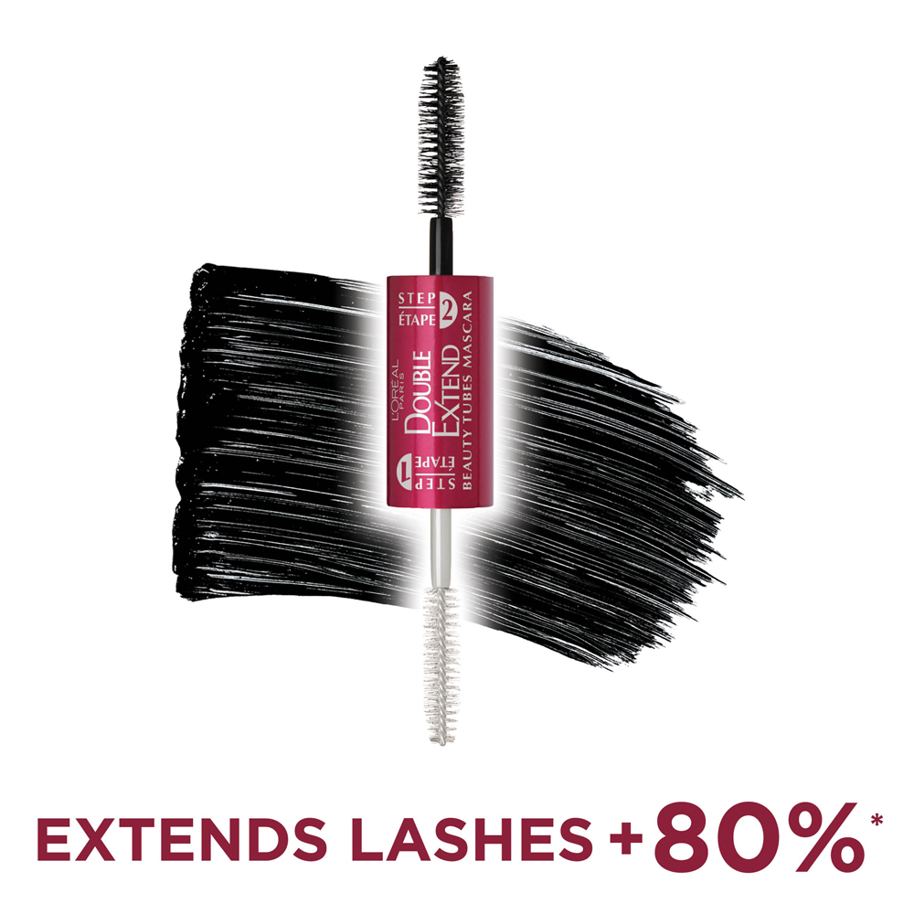 L'Oreal Paris Double Extend Tubing Mascara, Black, 1.18 oz photo 6