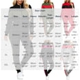 thumbnail image 7 of Women's 2 Piece Tracksuit Set Color Blocked Zip Up Stand Collar Long Sleeve Jacket Elastic Waist Jogger Pants for Sports Workout Daily Wear Red XXL, 7 of 7
