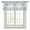 Blue, variant on Pink Line Plaid Semi Sheer Valance Curtains Vintage Boho Checkered Texture Voile Valances Curtain Rod Pocket Small Window Treatment for Kitchen Bathroom Cafe 42"x12"