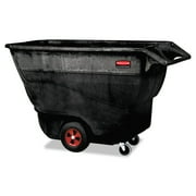 Rubbermaid Commercial Structural Foam Tilt Truck, Rectangular, 1250 lb. Cap., Black by RUBBERMAID COMMERCIAL PROD.