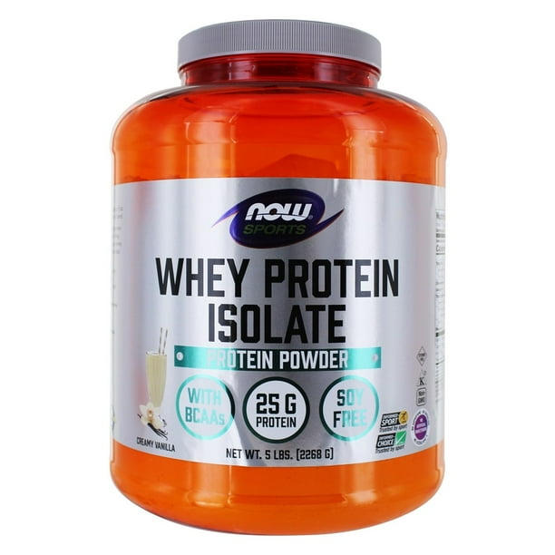 NOW Foods NOW Sports Whey Protein Isolate Powder Creamy Vanilla 5
