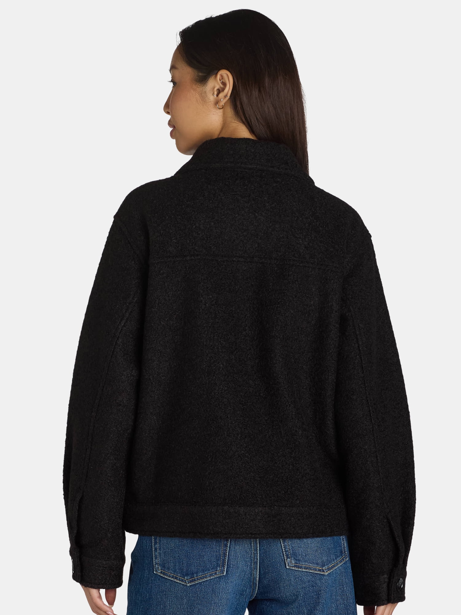 Time and Tru Women's Boucle Jacket, Sizes S-XXXL