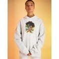 thumbnail image 2 of Afro Woman Portrait Hoodie Women -SPIdeals Designs, Female x-Large, 2 of 4